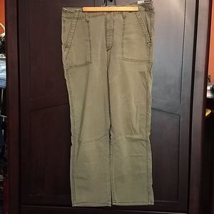 AE Faded Green Capris